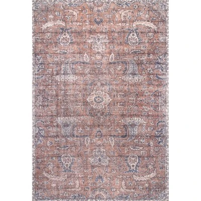 NuLOOM Sariyah Printed Floral Machine Washable Area Rug - Image 9