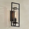 Possini Euro Design Possini Euro Castello 18"H Sand Black Wall Sconce