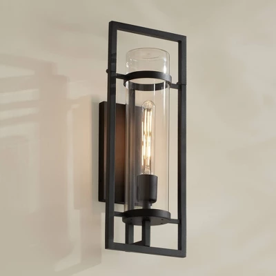 Possini Euro Design Possini Euro Castello 18"H Sand Black Wall Sconce