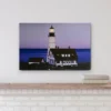Northlight LED Lighted Dusk Lighthouse Seaside Scene Canvas Wall Art 15.75" X 23.75"