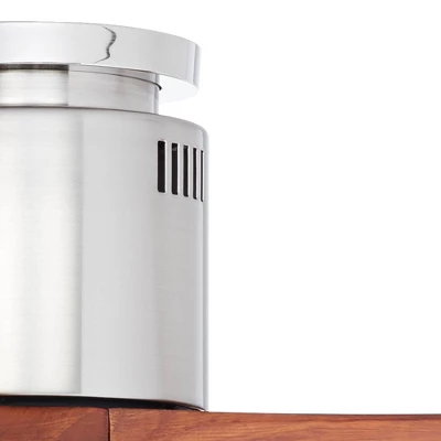 52" Casa Vieja Modern Hugger Indoor Ceiling Fan With Light LED Remote Control Brushed Nickel Carved Wood For Living Room Kitchen Bedroom - Image 4