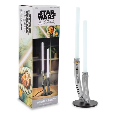 Ukonic Star Wars Ahsoka Tano White Dual Lightsabers 12-Inch Mini LED Mood Light - Image 2