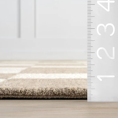 Nuloom Caitlin Geometric Wool Area Rug - Image 2