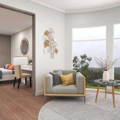 Glam Metal Leaf Wall Decor Gold - Olivia & May - Image 5