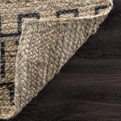 NuLOOM Micaela Global Braided Jute Area Rug - Image 3