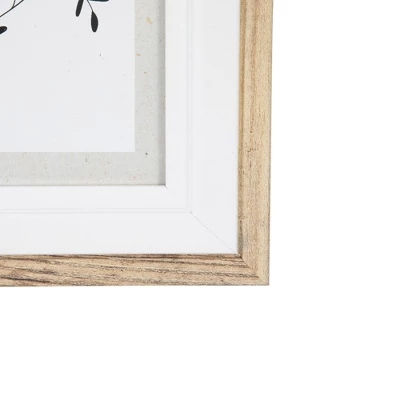 Northlight Wooden Picture Frames For 5" X 7" Photo - Natural And White - Set Of 4 - Image 6