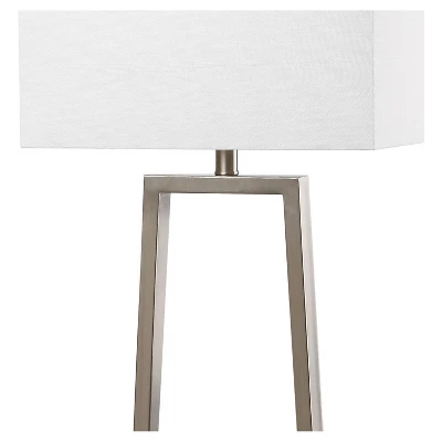 60" Lyell Floor Lamp Nickel (Includes CFL Light Bulb) - Safavieh - Image 2