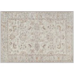 Gel Pro 34 In. L X 24 In. W Beige Geometric Polyester Accent Rug