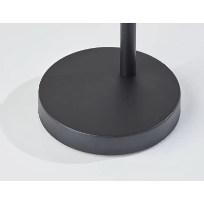 Elmore Floor Lamp With Smart Switch Black (Includes LED Light Bulb) - Adesso - Image 4