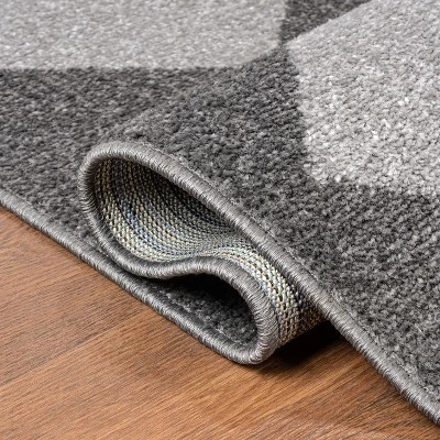 JONATHAN Y Draper Classic Geometric Diamond Pattern Area Rug - Image 3