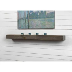 Mantels Direct Vail Farmhouse Wood Fireplace Mantel Wall Shelf - 6" Height
