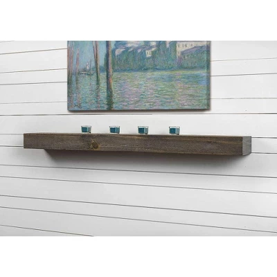 Mantels Direct Vail Farmhouse Wood Fireplace Mantel Wall Shelf - 6" Height