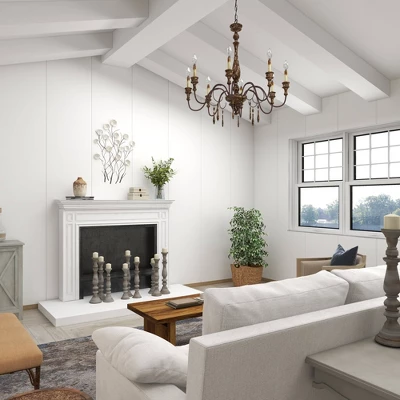 Metal Floral Wall Decor With Capiz Accents White - Olivia & May - Image 5