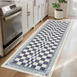 Washable Rugs For Living Room Modern Abstract Checkered Area Rugs