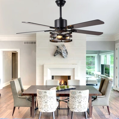 Bella Depot 52" Indutial Large Ceiling Fan With Light And Remote 6-speed For Dining Room - Image 4