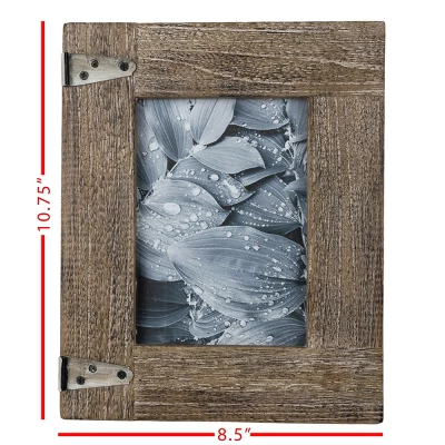 Hinge Accent 5X7 Photo Frame Natural Wood, MDF, Metal & Glass - Foreside Home & Garden - Image 6
