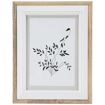Northlight Wooden Picture Frames For 5" X 7" Photo - Natural And White - Set Of 4 - Image 2