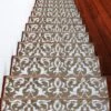 Sussexhome Floral Collection Anti-Slip Carpet Stair Treads, 9" X 28"