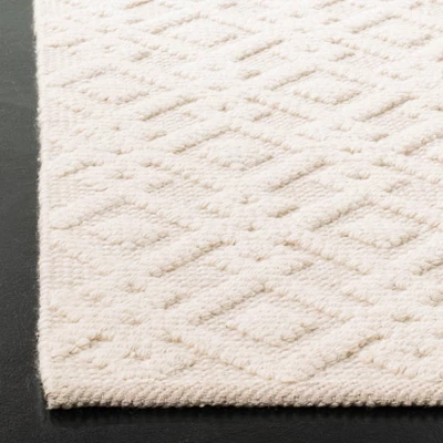 Geometric Woven Runner Ivory - Safavieh