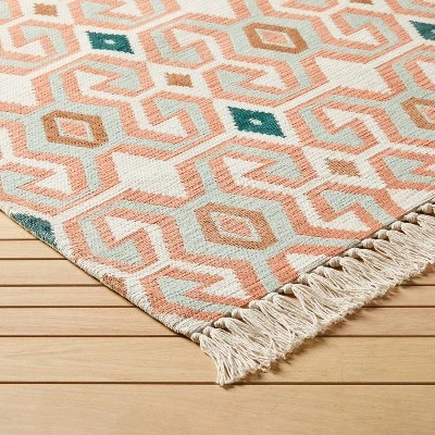 Tapestry Ogee Medallion Rug Blush - Opalhouse™ Designed With Jungalow™ - Image 2