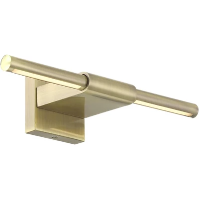 Possini Euro Design Anthony 17" High Modern Picture Wall Lamp Light Fixture Mount Living Room Indoor Hallway LED Hardwired Gold Antique Brass - Image 5