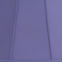 Springcrest Mapo 11" Top X 17" Bottom X 11" High X 11" Slant Lamp Shade Replacement Large Cornflower Blue Bell Traditional Softback Washer Harp Finial