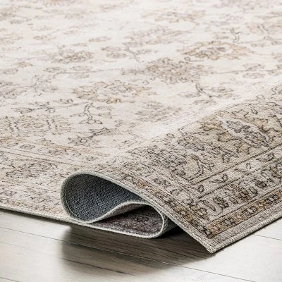 NuLOOM Deadra Vintage Floral Machine Washable Area Rug - Image 3