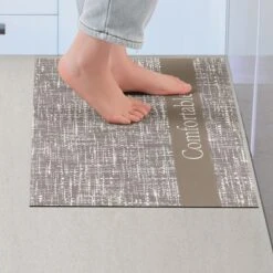 Unique Bargains Letter Pattern Comfort Standing Waterproof Anti Slip Kitchen Floor Mats