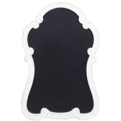 Wood Sign Arched Wall Decor With Chalkboard White - Olivia & May