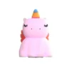 Gems Squishy Unicorn Pat Pat Lamp: Silicone Kids Night Light, Touch Activated
