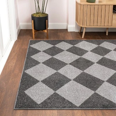 JONATHAN Y Draper Classic Geometric Diamond Pattern Area Rug - Image 6