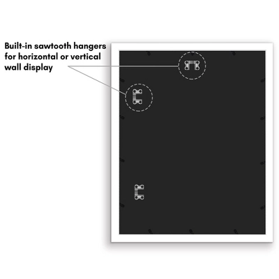 Americanflat 16x20 Collage Picture Frame - Multi Picture Frames Fit One 6x8, Four 5x7 And Four 4x4 Photos Or Use As One 16x20 Frame -- White - Image 5