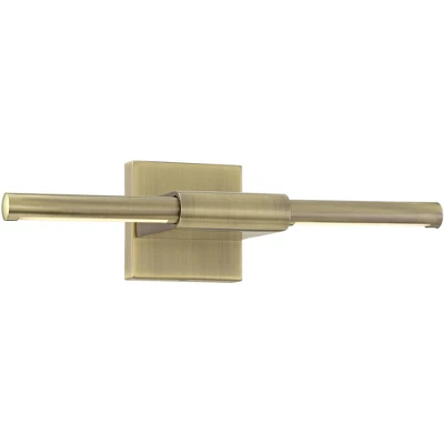 Possini Euro Design Anthony 17" High Modern Picture Wall Lamp Light Fixture Mount Living Room Indoor Hallway LED Hardwired Gold Antique Brass - Image 4