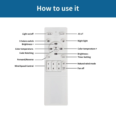 Duclsaty 24" Small Ceiling Fan With Light Remote Control ,brown Ceiling Fan, 6-Speeds Quiet Reversible DC Motor For Bedroom,Kitchen - Image 8