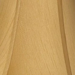 Springcrest Coppery Gold Medium Bell Lamp Shade 7" Top X 14" Bottom X 11" Slant X 10.5" High (Spider) Replacement With Harp And Finial