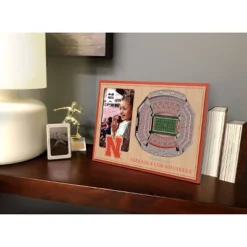 4" X 6" NCAA Nebraska Cornhuskers 3D StadiumViews Picture Frame