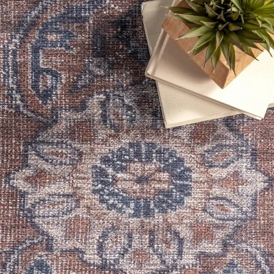 NuLOOM Sariyah Printed Floral Machine Washable Area Rug - Image 5