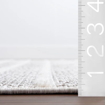 Nuloom Lucretia Striped Tassels Indoor Area Rug - Image 2