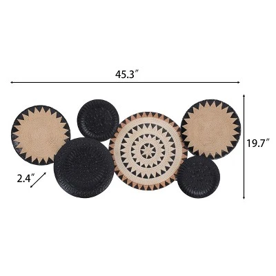 LuxenHome Southwestern Multi-Color Metal Accent Wall Art Decor - Image 6