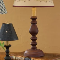 Park Designs Candlestick Lamp 23" Red