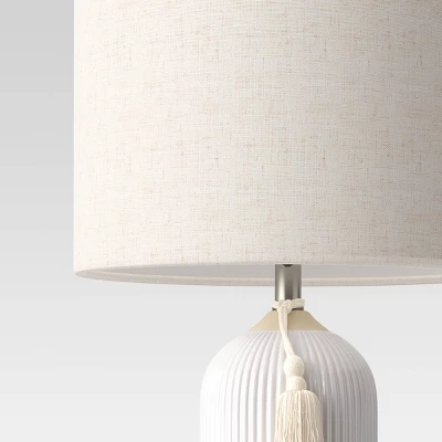 Large Assembled Ceramic Table Lamp White - Threshold™ - Image 3