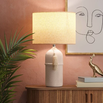 Large Assembled Ceramic Table Lamp White - Threshold™ - Image 2