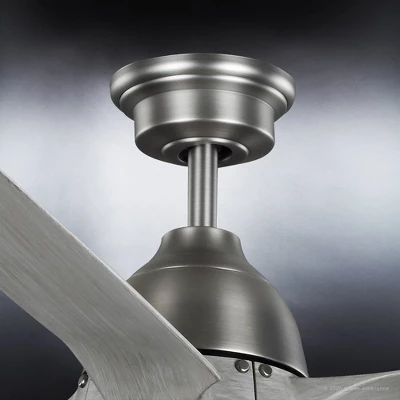 Urban Ambiance Luxury Urban Loft Ceiling Fan 16''H X 56''W, Aged Nickel Finish, Bunbury Collection, UHP9330 - Image 5