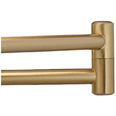 Possini Euro Design Kohle Modern Swing Arm Wall Lamp Polished Brass Plug-in Light Fixture White Inner Sheer Outer Drum Shade For Bedroom Bedside House - Image 4