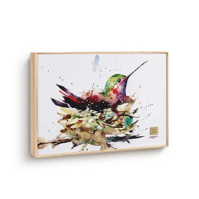 DEMDACO Hummingbird In Nest Wall Art 12 X 8 - Multi