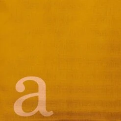 16"x16" Modern Monogram 'a' Square Throw Pillow - E By Design