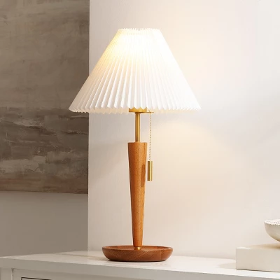 Ronny Table Lamp - 23.5 Inch Height - TBL4577 - Walnut/Brass - Safavieh - Image 2