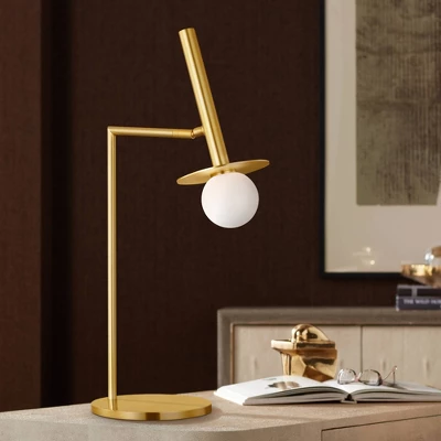Kelly Wearstler Nodes Burnished Brass LED Desk Lamp