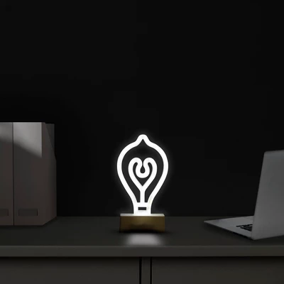 Northlight LED Bulb Neon Table Light - 8.5" - Image 2