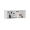 Wall Cabinet 12" H, 1 Spacious Shelf, White